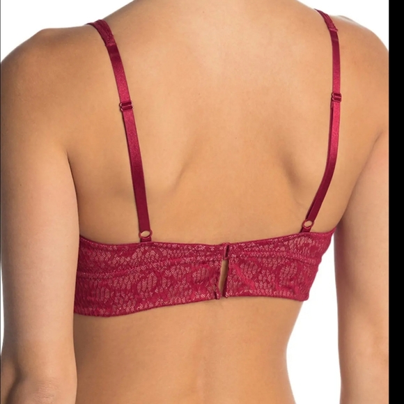 NEW Free People Tameeka Underwire Bra Berry Electric SIZE SMALL - Picture 3 of 5